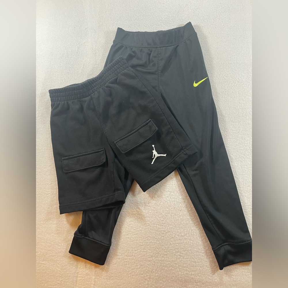 Nike Kids Black Pants 5-6y & Jordan Shorts 6-7y